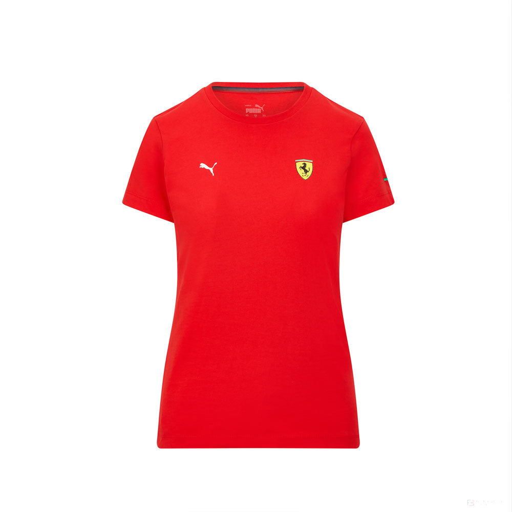 Ferrari Womens T-shirt, Small shield, Red, 2021