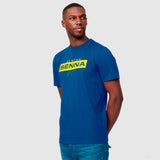 Ayrton Senna T-shirt, Logo, Blue, 2021 - FansBRANDS®