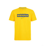 Ayrton Senna T-shirt, Logo, Yellow, 2021