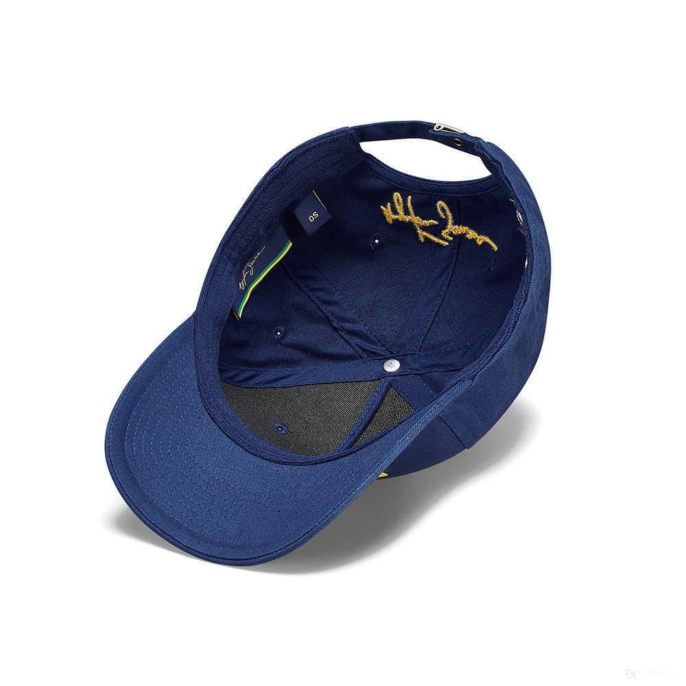 Ayrton Senna Baseball Cap, Logo, Blue, 2021