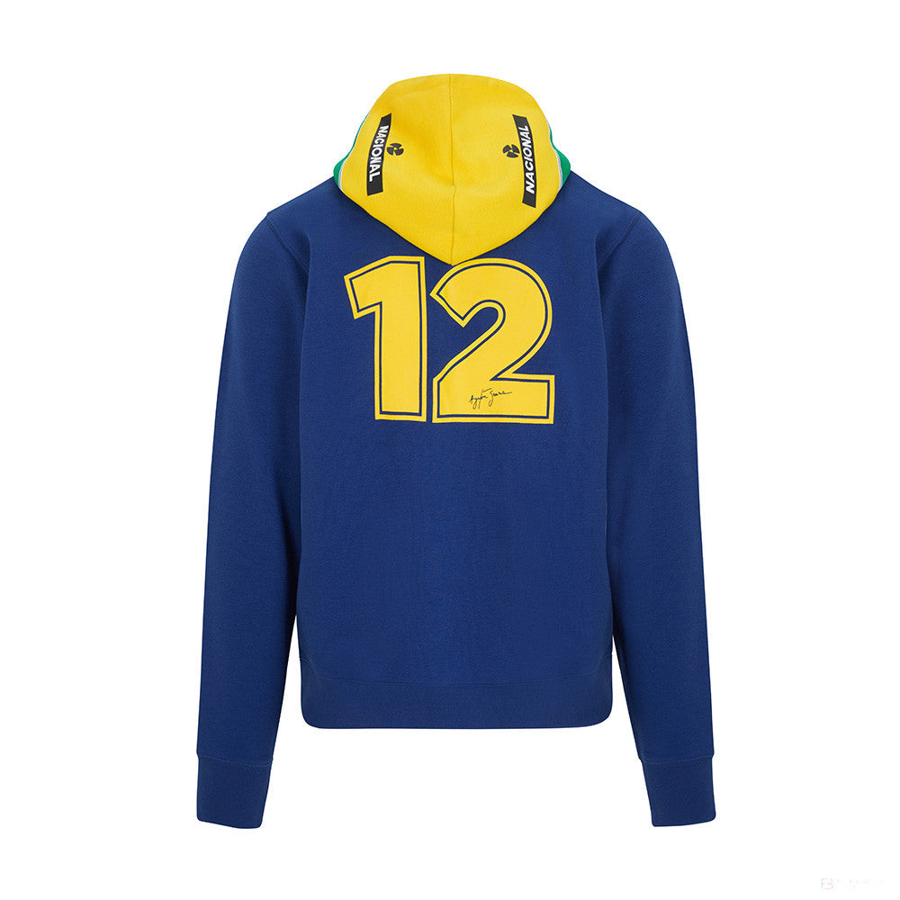 Ayrton Senna Sweater, Stripe Mens, Blue, 2021 - FansBRANDS®
