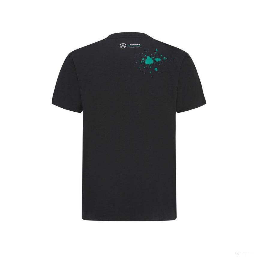 Mercedes Lewis Hamilton T-Shirt, LEWIS #44, Black, 2022 - FansBRANDS®