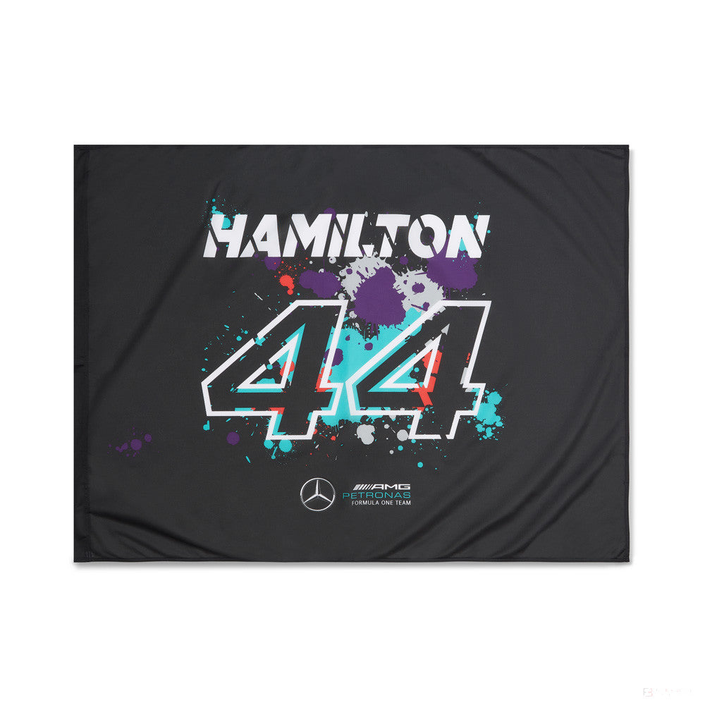 Mercedes Flag, Lewis Hamilton 120x90 cm, Multicolor, 2022