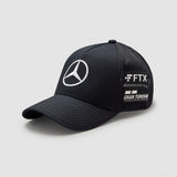 Mercedes Baseball Cap, Lewis Hamilton Trucker, Adult, Black, 2022