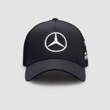 Mercedes Baseball Cap, Lewis Hamilton Trucker, Adult, Black, 2022