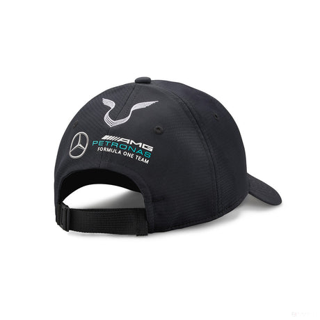 Mercedes Baseball Cap, Lewis Hamilton, Adult, Black, 2022