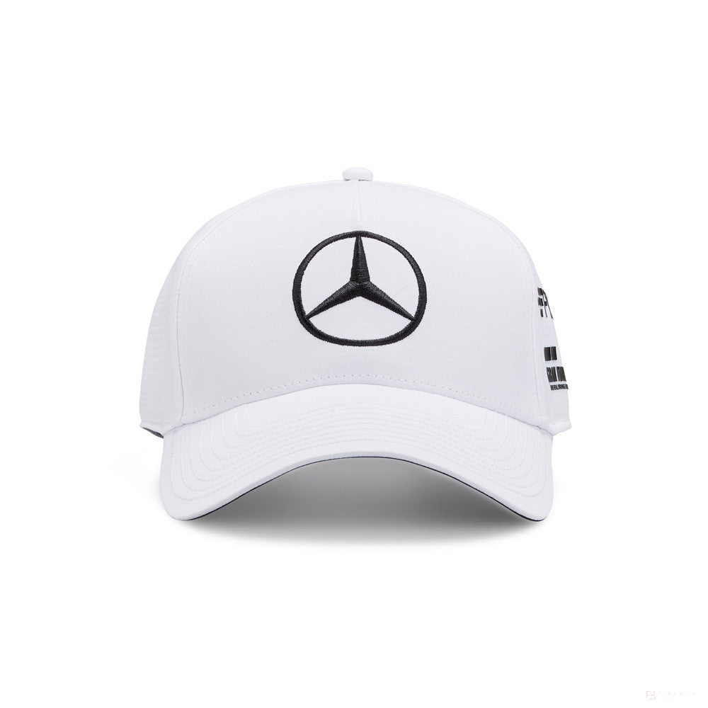 Mercedes Baseball Cap, Lewis Hamilton, Adult, White, 2022