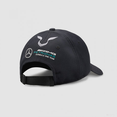 Mercedes Baseball Cap, Lewis Hamilton, Kids, Black, 2022