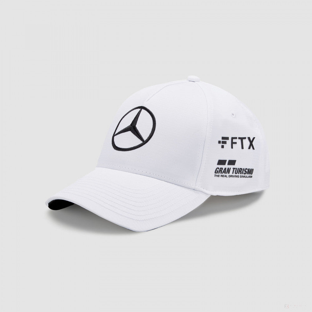 Mercedes Baseball Cap, Lewis Hamilton, Kids, White, 2022 - FansBRANDS®