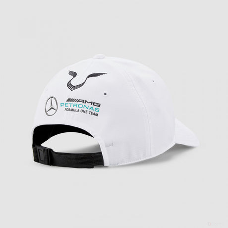 Mercedes Baseball Cap, Lewis Hamilton, Kids, White, 2022