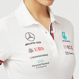 Mercedes Womens Polo, Team, White, 2022 - FansBRANDS®