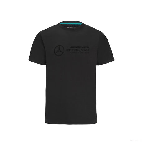 Mercedes T-Shirt, Stealth Large Logo, Black, 2022 - FansBRANDS®