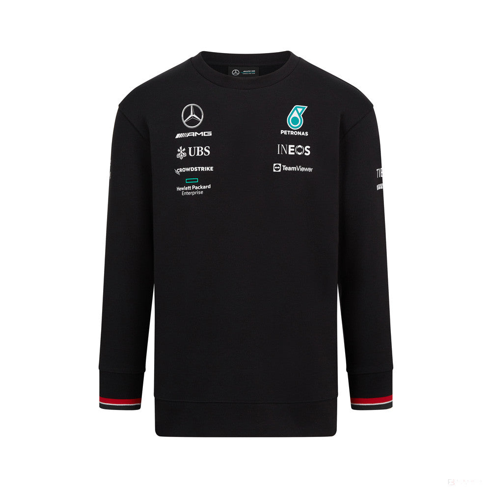 Mercedes Sweater, Crew, Black, 2022