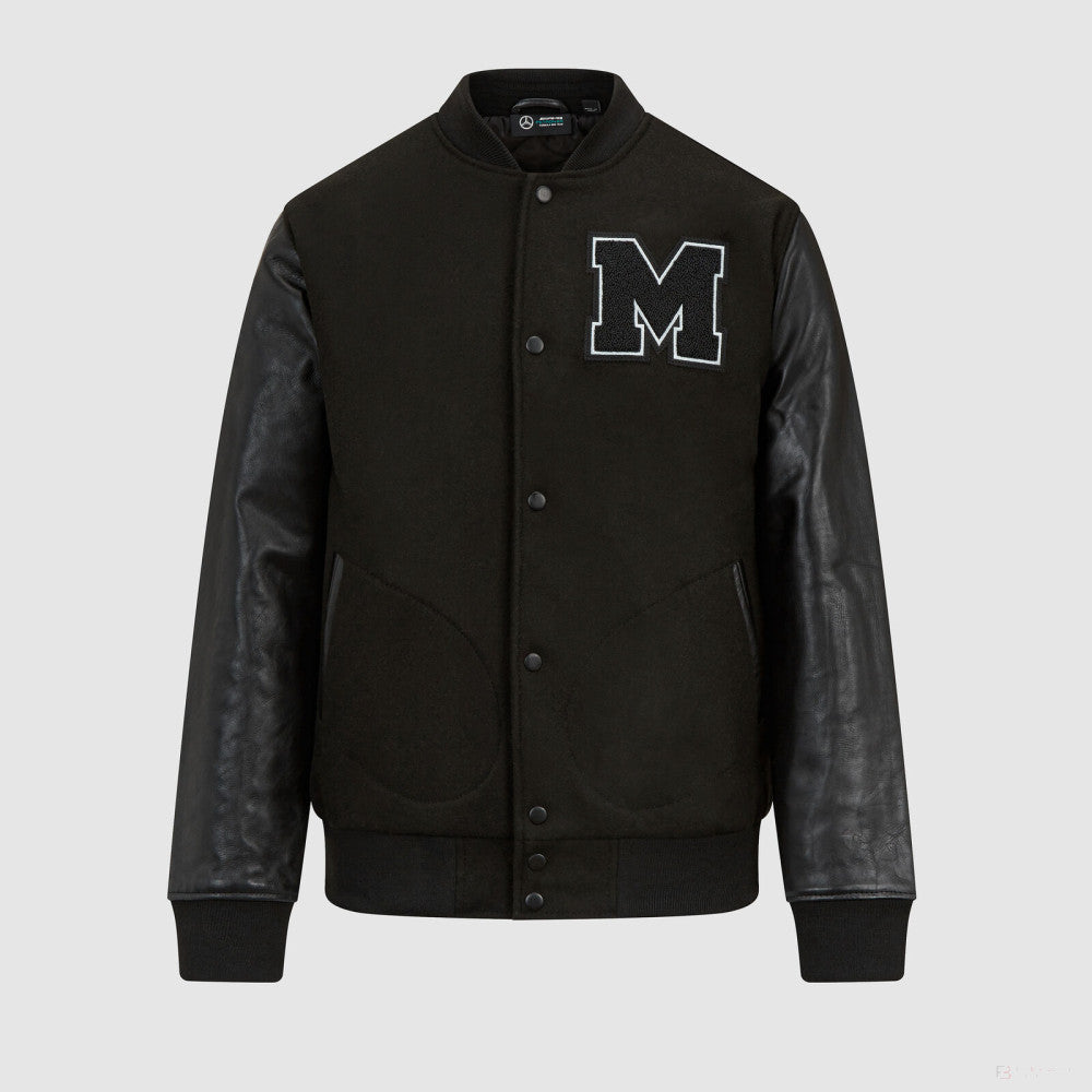 メル48429✨ Mercedes Varsity Jacket, Black – FansBRANDS® - COM
