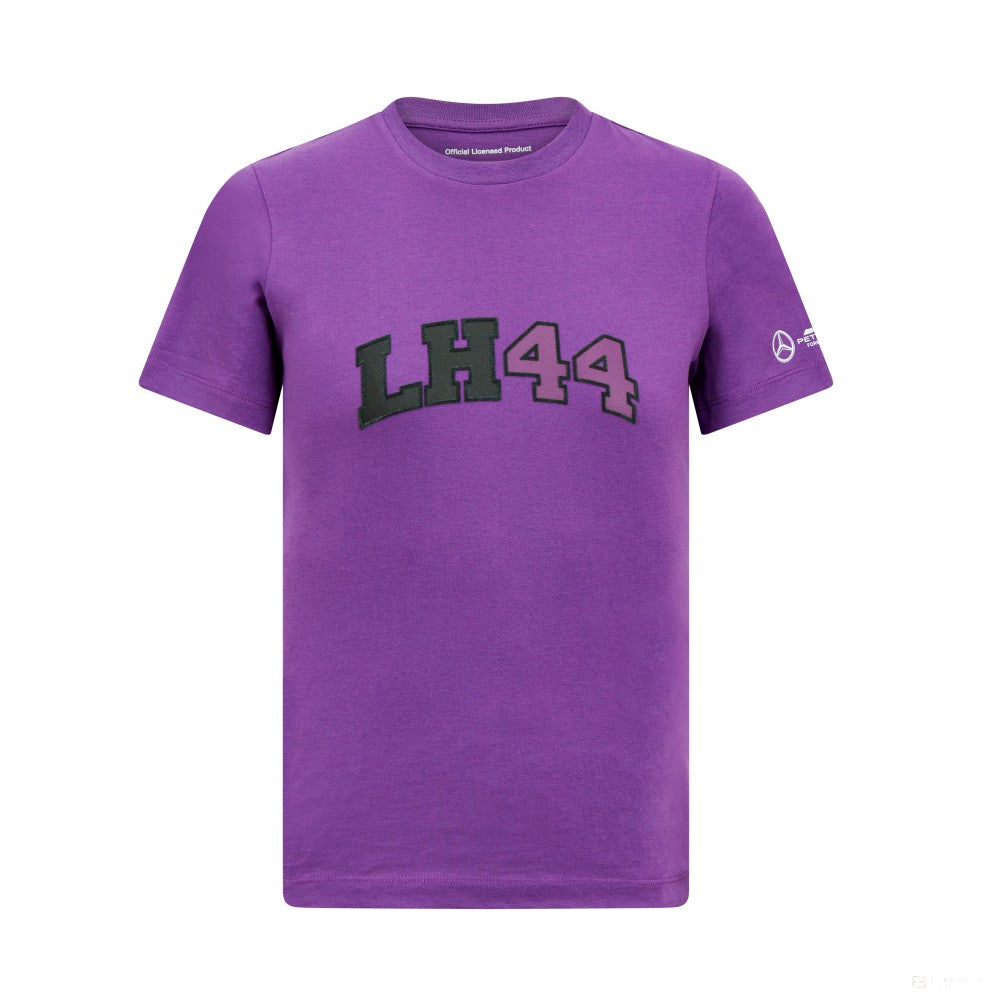 Mercedes Kids Lewis Hamilton Logo Tee, Purple - FansBRANDS®