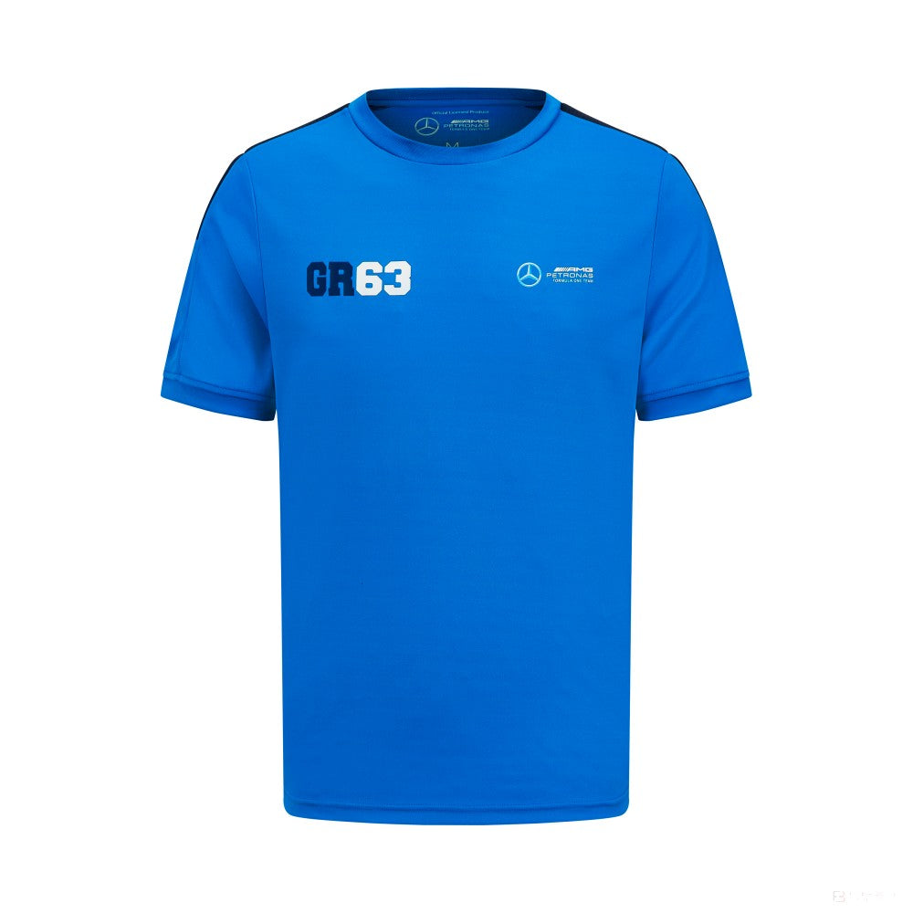 Mercedes George Russell Sports Tee, Blue - FansBRANDS®