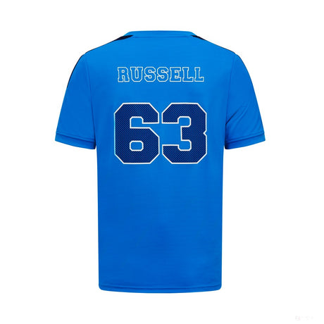 Mercedes George Russell Sports Tee, Blue - FansBRANDS®