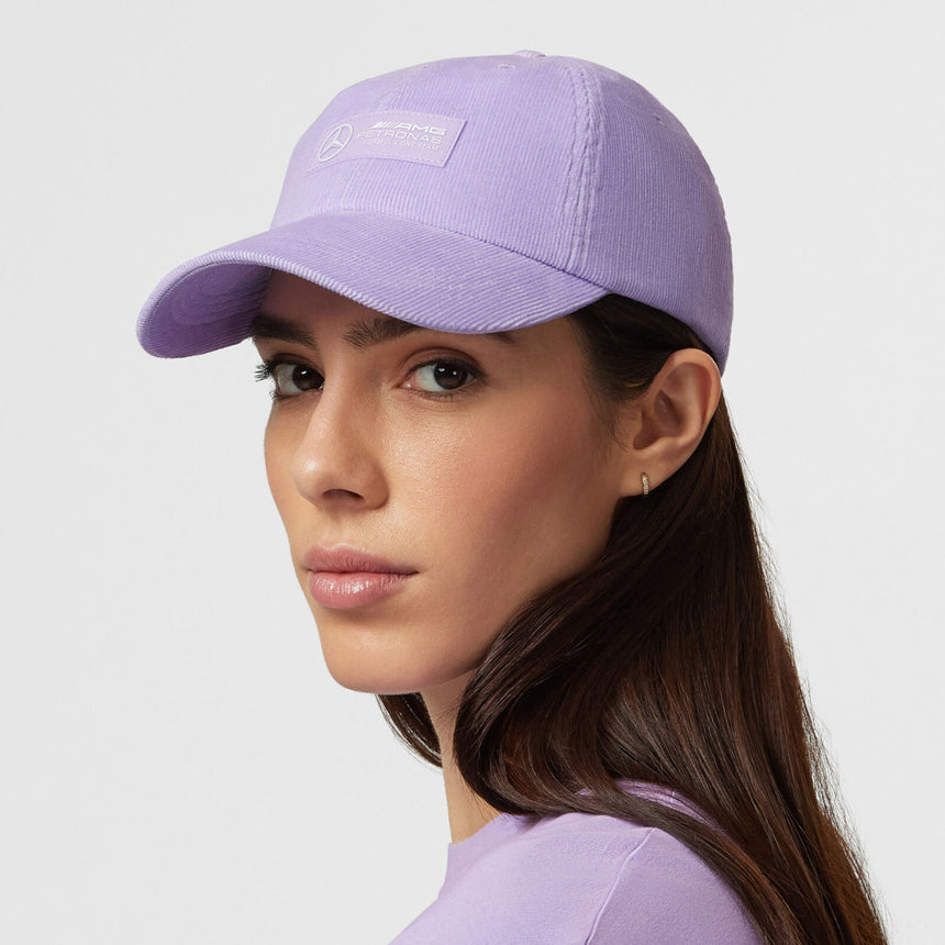 Mercedes Retro Cord Dad Cap, Lilac - FansBRANDS®