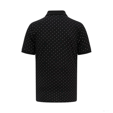 Mercedes Mens Polka Dot Polo, Black - FansBRANDS®