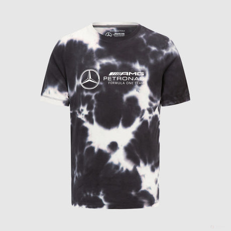 Mercedes Mens Tie Dye Tee, Grey - FansBRANDS®