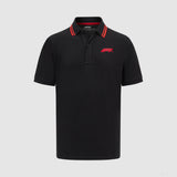 F1 Mens Logo Polo, Black - FansBRANDS®