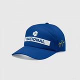 Ayrton Senna Flatbrim Cap, Nacional, Blue, in Box 2022 - FansBRANDS®