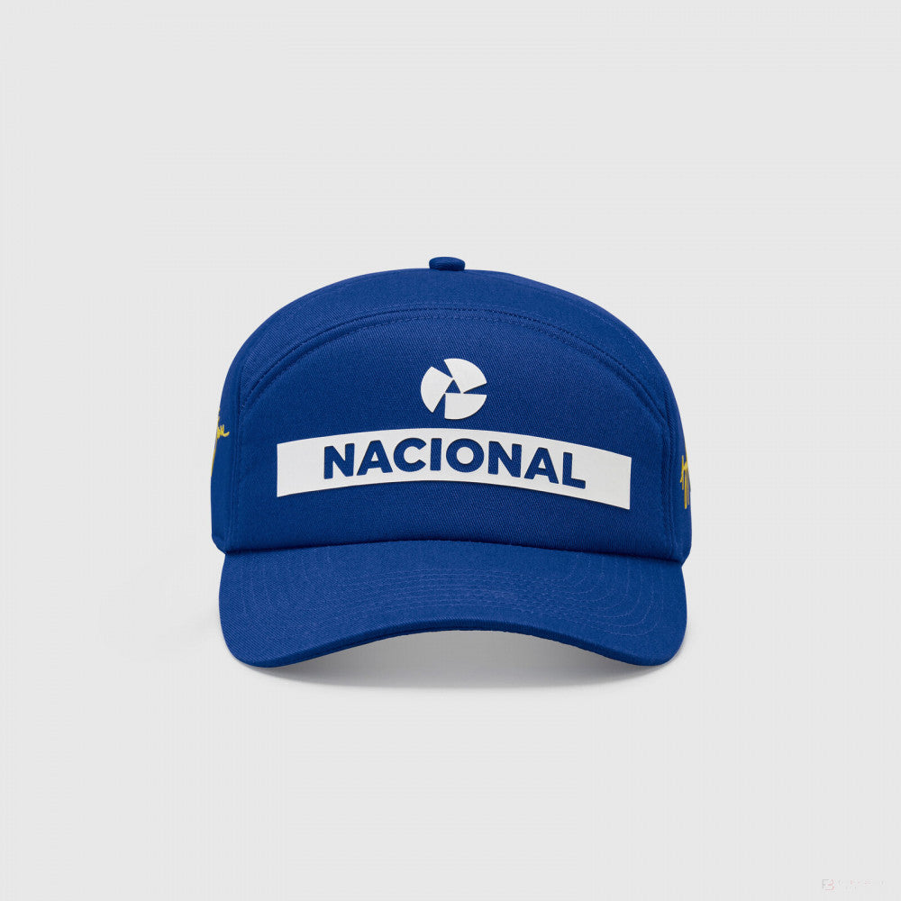 Ayrton Senna Flatbrim Cap, Nacional, Blue, in Box 2022 - FansBRANDS®