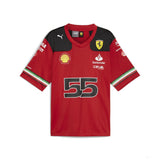 Ferrari Team Mens Football Shirt, Carlos Sainz, Red, 2023