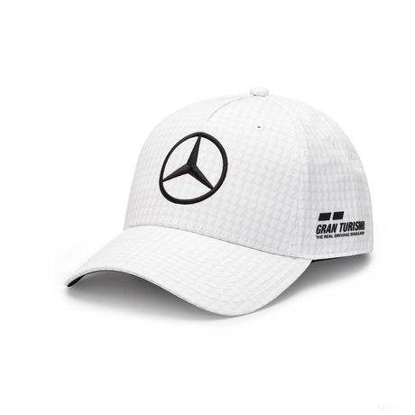Mercedes Team Lewis Hamilton Col Driver Baseball Cap, White, 2023