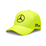 Mercedes Team Lewis Hamilton Col Driver Baseball Cap, Neon Yellow, 2023 - FansBRANDS®