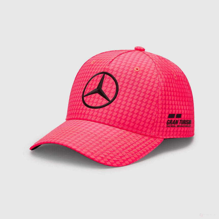 Mercedes Team Lewis Hamilton Col Driver Baseball Cap, Neon Pink, 2023 - FansBRANDS®