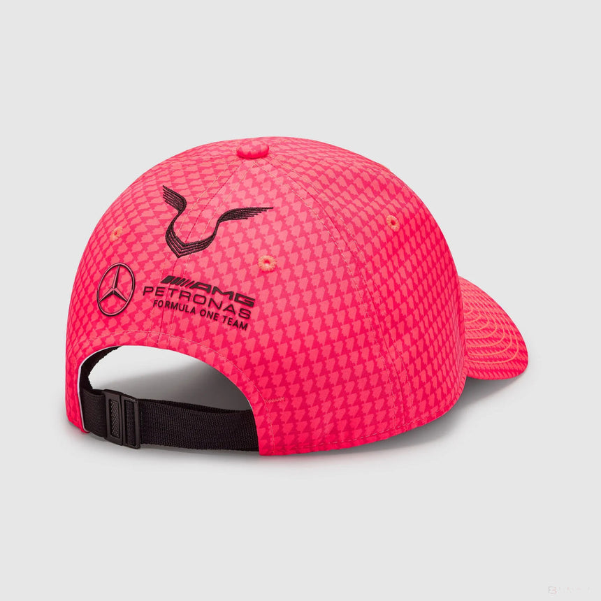 Mercedes Team Lewis Hamilton Col Driver Baseball Cap, Neon Pink, 2023 - FansBRANDS®