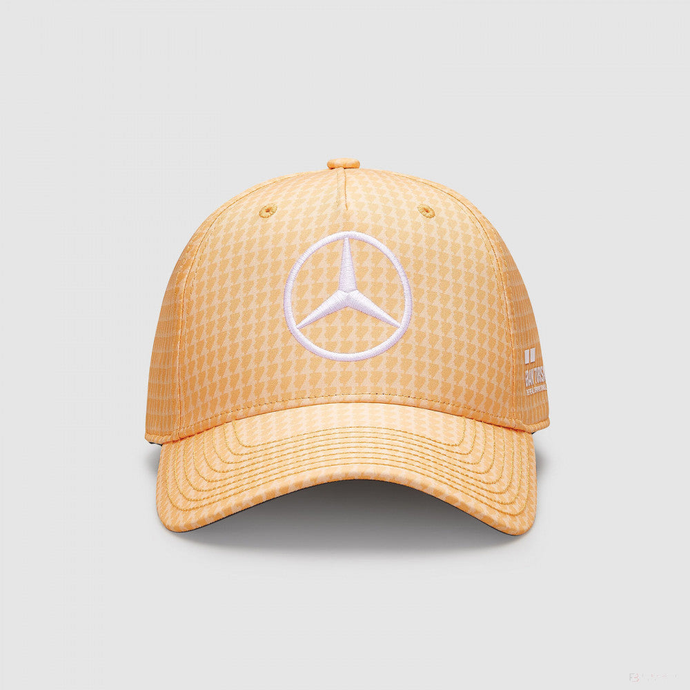 Mercedes Team Lewis Hamilton Col Driver Baseball Cap, Peach, 2023