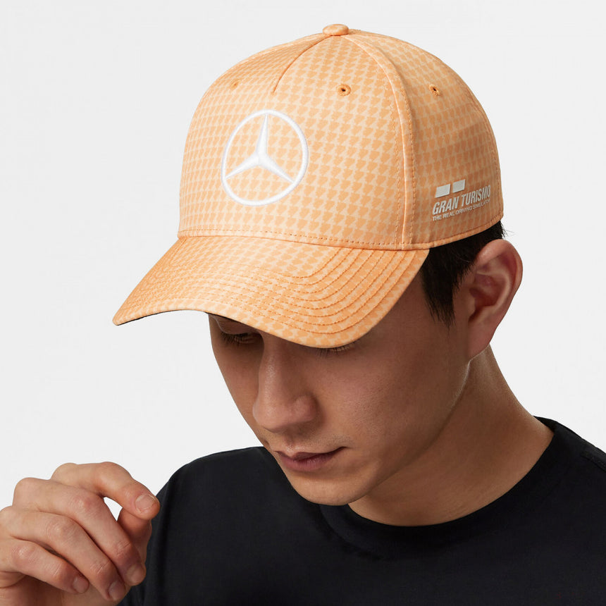 Mercedes Team Lewis Hamilton Col Driver Baseball Cap, Peach, 2023 - FansBRANDS®