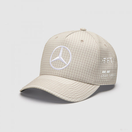 Mercedes Team Lewis Hamilton Col Driver Baseball Cap, Natural, 2023