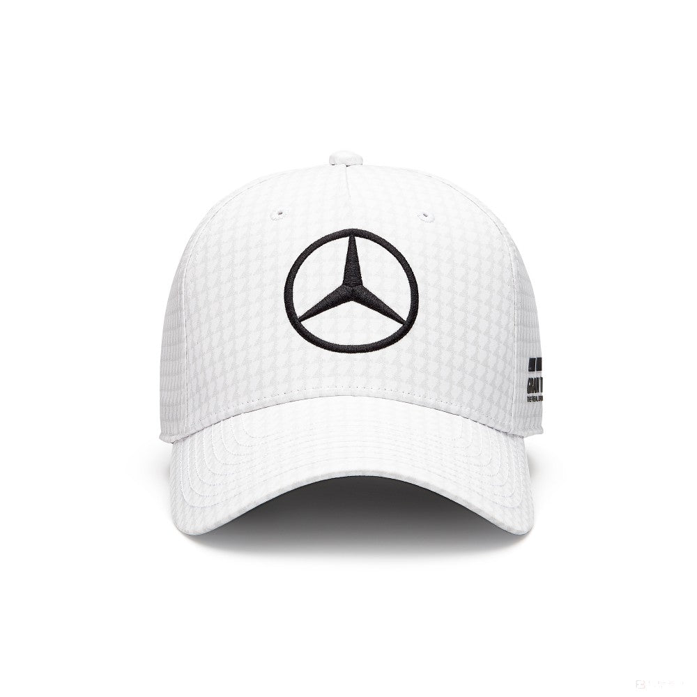 Mercedes Team Kids Lewis Hamilton Col Driver Baseball Cap, White, 2023 - FansBRANDS®