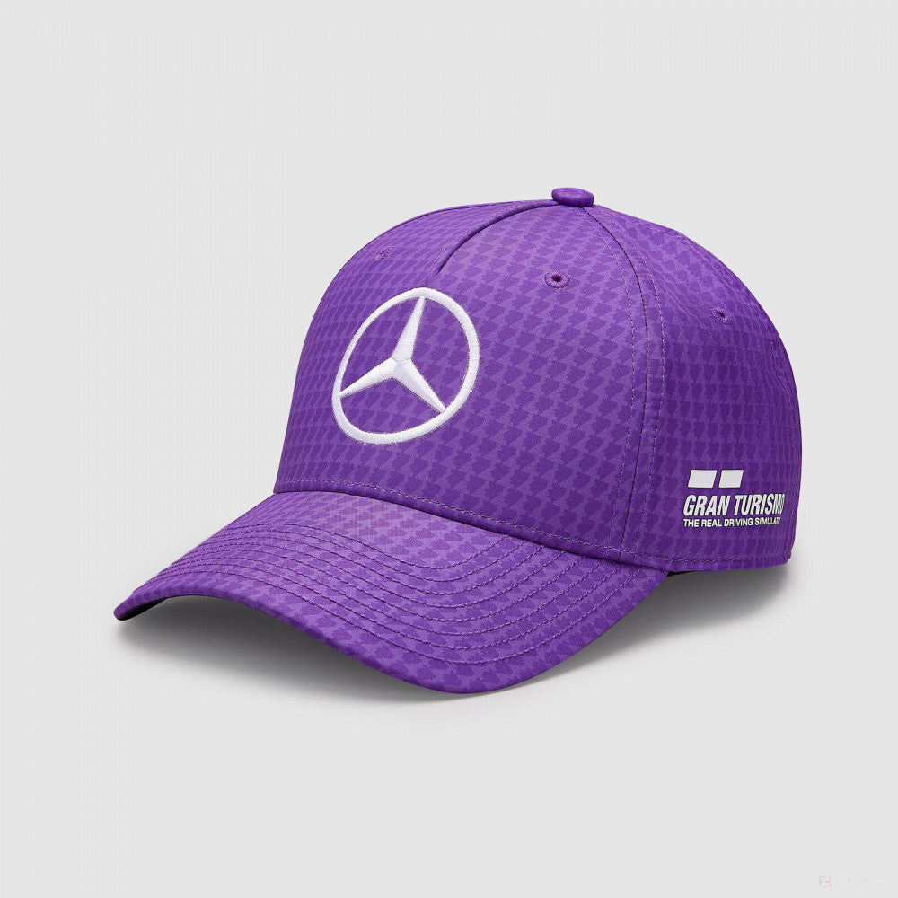 Mercedes Team Kids Lewis Hamilton Col Driver Baseball Cap, Purple, 2023