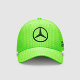 Mercedes Team Kids Lewis Hamilton Col Driver Baseball Cap, Neon Green, 2023 - FansBRANDS®