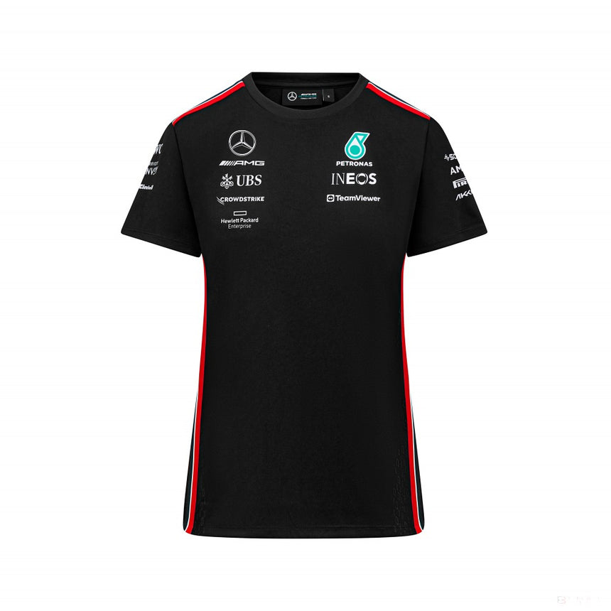 Mercedes Team Womens Driver Tee, Black, 2023 - FansBRANDS®