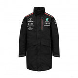 Mercedes Team Mens Rain Jacket, Black, 2023
