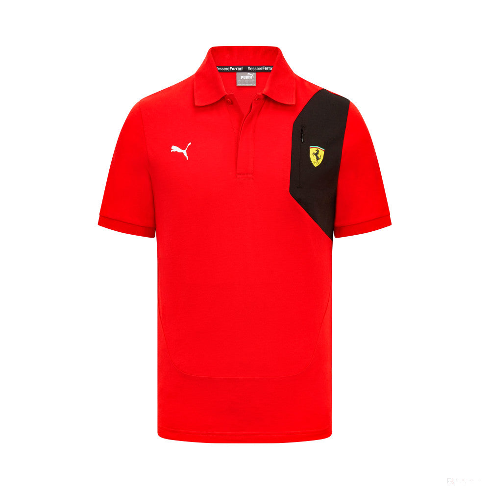 Ferrari Mens Classic Polo, Red