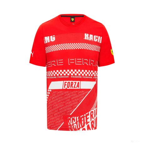 Ferrari Mens Graphic Tee, Red - FansBRANDS®