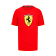 Ferrari Pu Mens Large Shield Tee, Red - FansBRANDS®