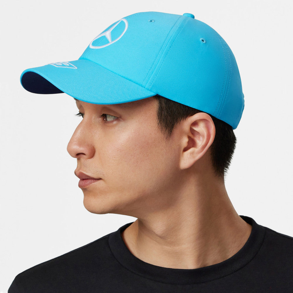 Mercedes Team George Russell Driver Dad Cap, Blue, 2023 - FansBRANDS®