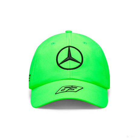 Mercedes Team George Russell Driver Dad Cap, Neon Green, 2023 - FansBRANDS®