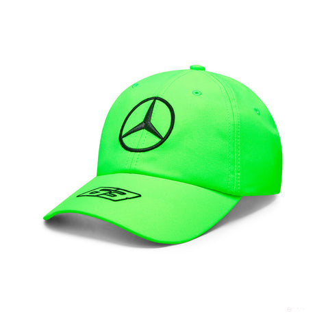 Mercedes Team George Russell Driver Dad Cap, Neon Green, 2023 - FansBRANDS®