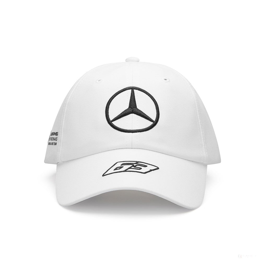 Mercedes Team Kids George Russell Baseball Driver Cap, White, 2023 - FansBRANDS®