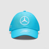 Mercedes Team Kids George Russell Baseball Driver Cap, Blue, 2023 - FansBRANDS®