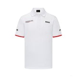 Porsche team polo, mens, white, 2023 - FansBRANDS®