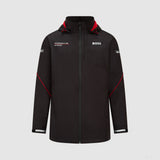 Porsche rain jacket, team, black, 2023 - FansBRANDS®